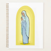 Elegant Virgin Mary Catholic Religious プランナー手帳 (正面)
