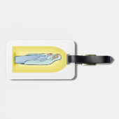 Elegant Virgin Mary Catholic Religious ラゲッジタグ (裏面横)