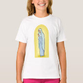 Elegant Virgin Mary Catholic Religious Tシャツ (正面)