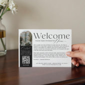 Elegant Visitor Greeting Vacation Rental Welcome サンキューカード