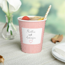 Elegant Viviid Wedding Paper cup 紙コップ