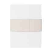 Elegant Warm Ivory Wedding 招待状ベリーバンド (裏面例)