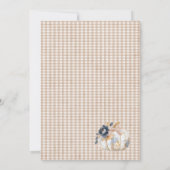 Elegant Watercolor A  little pumpkin boho  Baby Sh 招待状 (裏面)