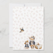 Elegant Watercolor A  little pumpkin is Invitation 招待状 (裏面)