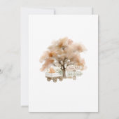 Elegant Watercolor A  little pumpkin is Invitation 招待状 (裏面)