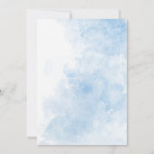 Elegant Watercolor a sweet little pumpkin Baby Sho 招待状 (裏面)