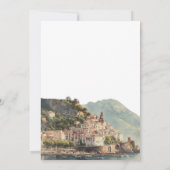 Elegant Watercolor Amalfi Italian Wedding セーブザデート (裏面)