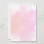 Elegant Watercolor Ballerina Birthday In 招待状 (裏面)