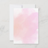  Elegant Watercolor Ballerina Birthday Invitation  招待状 (裏面)