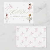 Elegant Watercolor  Ballerina birthday Party tutu  ノートカード (正面/裏面)