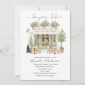 Elegant Watercolor bonjoor bebe  Baby Shower 招待状 (正面)