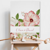 Elegant Watercolor Botanical Names Poster ポスター