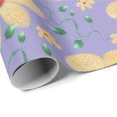 Elegant watercolor botanical seamless pattern  ラッピングペーパー (ロールコーナー)