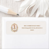 Elegant Watercolor Bunny  ラベル (インサイチュ)