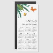 Elegant Watercolor Butterflies Cute Calendar 2026 (正面/裏面)