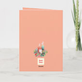 Elegant Watercolor Candlelight Christmas Card カード (裏面)