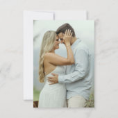 Elegant Watercolor Chapel Photo Save the Date セーブザデート (裏面)