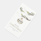 Elegant Watercolor Christmas Guest Towel (コーナー)