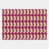 Elegant Watercolor Christmas Stocking ラッピングペーパーシート (正面)