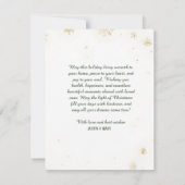 Elegant Watercolor Christmas Tree Non-Photo 出欠カード (裏面)