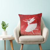 Elegant Watercolor Christmas Tree Pillow クッション (椅子)