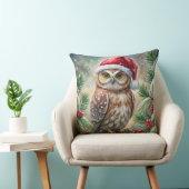 Elegant Watercolor Christmas Tree Pillow  クッション (椅子)