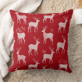 Elegant Watercolor Christmas Tree Pillow クッション (ブランケット)