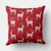 Elegant Watercolor Christmas Tree Pillow クッション (裏面)