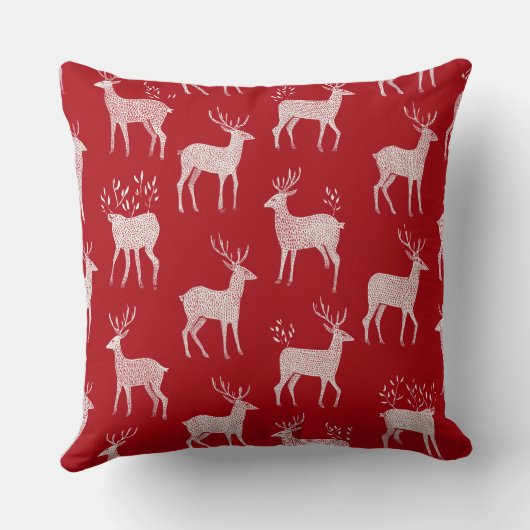 Elegant Watercolor Christmas Tree Pillow  クッション (裏面)