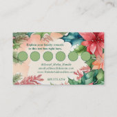 Elegant Watercolor Christmas Wreath QR Code エンクロージャーカード (正面)