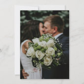 Elegant Watercolor Couple Bride Groom Wedding 招待状 (裏面)