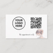 Elegant Watercolor Couture Bridal Fashion Designer 名刺 (裏面)