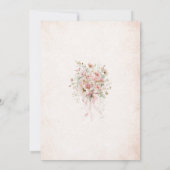 Elegant Watercolor Cow Holy Highland  Baby Shower 招待状 (裏面)