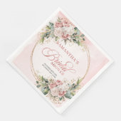 Elegant Watercolor Dusty Pink Flowers Bridal Showe (コーナー)