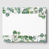 Elegant Watercolor Eucalyptus Baby Shower ゲストブック (裏面)