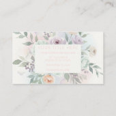 Elegant Watercolor Floral  名刺 (裏面)