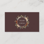 Elegant Watercolor Floral Beauty & Events  名刺 (正面)