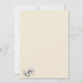 Elegant Watercolor Floral Cream 60th Birthday  招待状 (裏面)