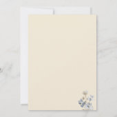 Elegant Watercolor Floral Cream 60th Birthday  招待状 (裏面)