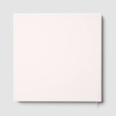 Elegant Watercolor Floral Monogram Wedding ゲストブック (裏面)