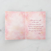 Elegant Watercolor Floral Photo Mother’s Day  カード (内部)