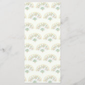 Elegant Watercolor Floral Rococo Wedding メニュー (裏面)