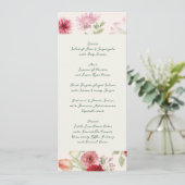 Elegant Watercolor Floral Sage Garden Wedding メニュー (スタンド正面)