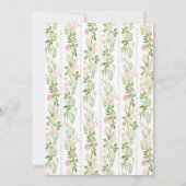 Elegant Watercolor Floral Wedding Invitation 招待状 (裏面)