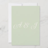 Elegant Watercolor Floral Wedding Invitation 招待状 (裏面)
