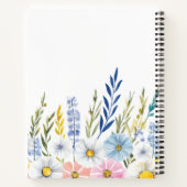 Elegant Watercolor Flower Notebook ノートブック (裏面)