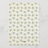 Elegant Watercolor Greenery Pomegranate Birthday 招待状 (裏面)