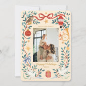 Elegant Watercolor Holiday Photo Card | シーズンカード (正面)