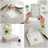 Elegant Watercolor Hydrangea Bridal Shower  招待状