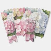 Elegant Watercolor Hydrangea Wedding Favor フェイバーボックス (見開き)